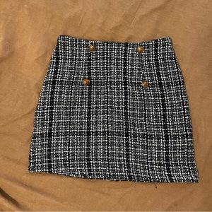 Plaid mini skirt
